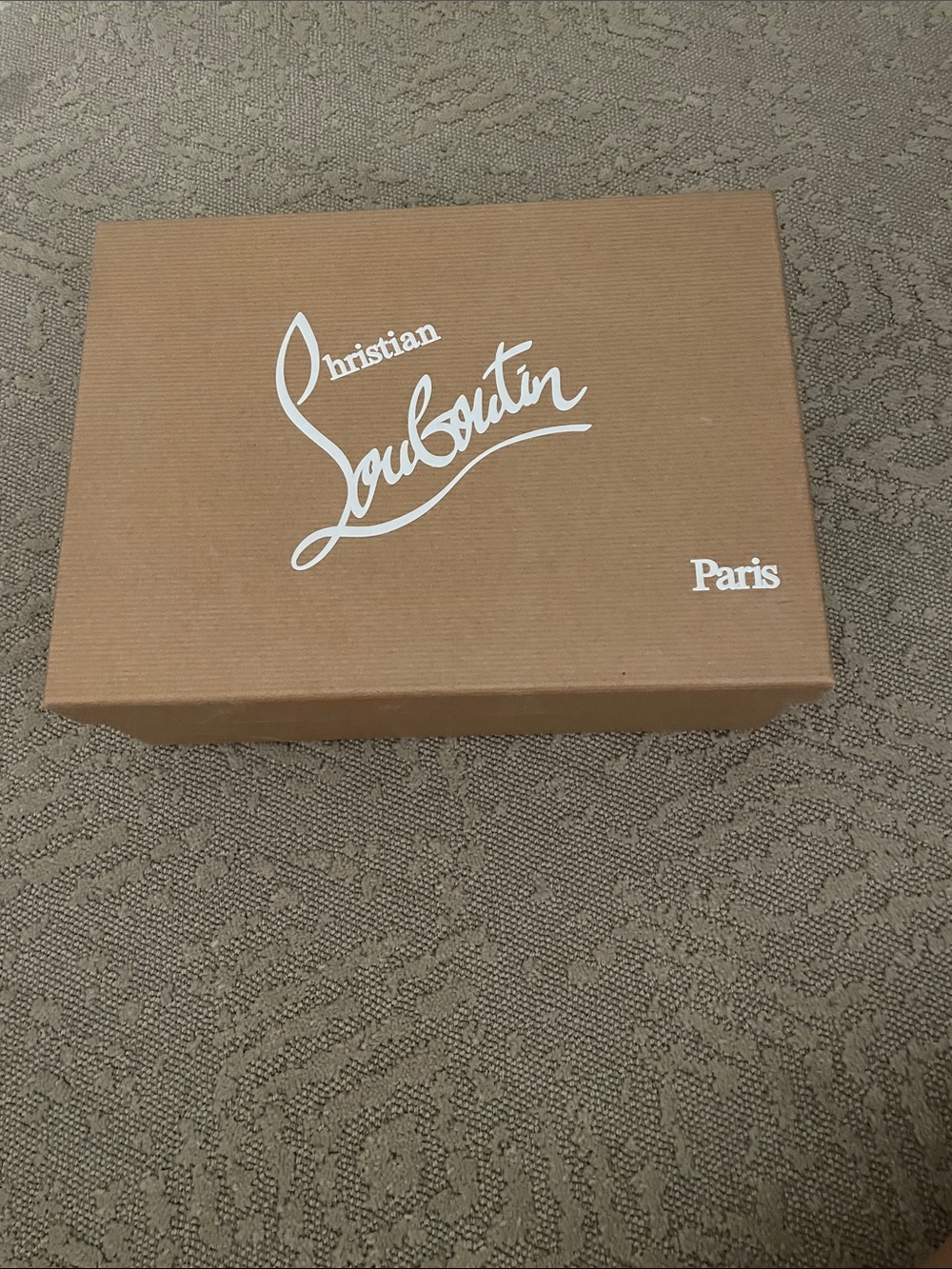 Brown Christian Louboutin shoe box 11x8x3.5